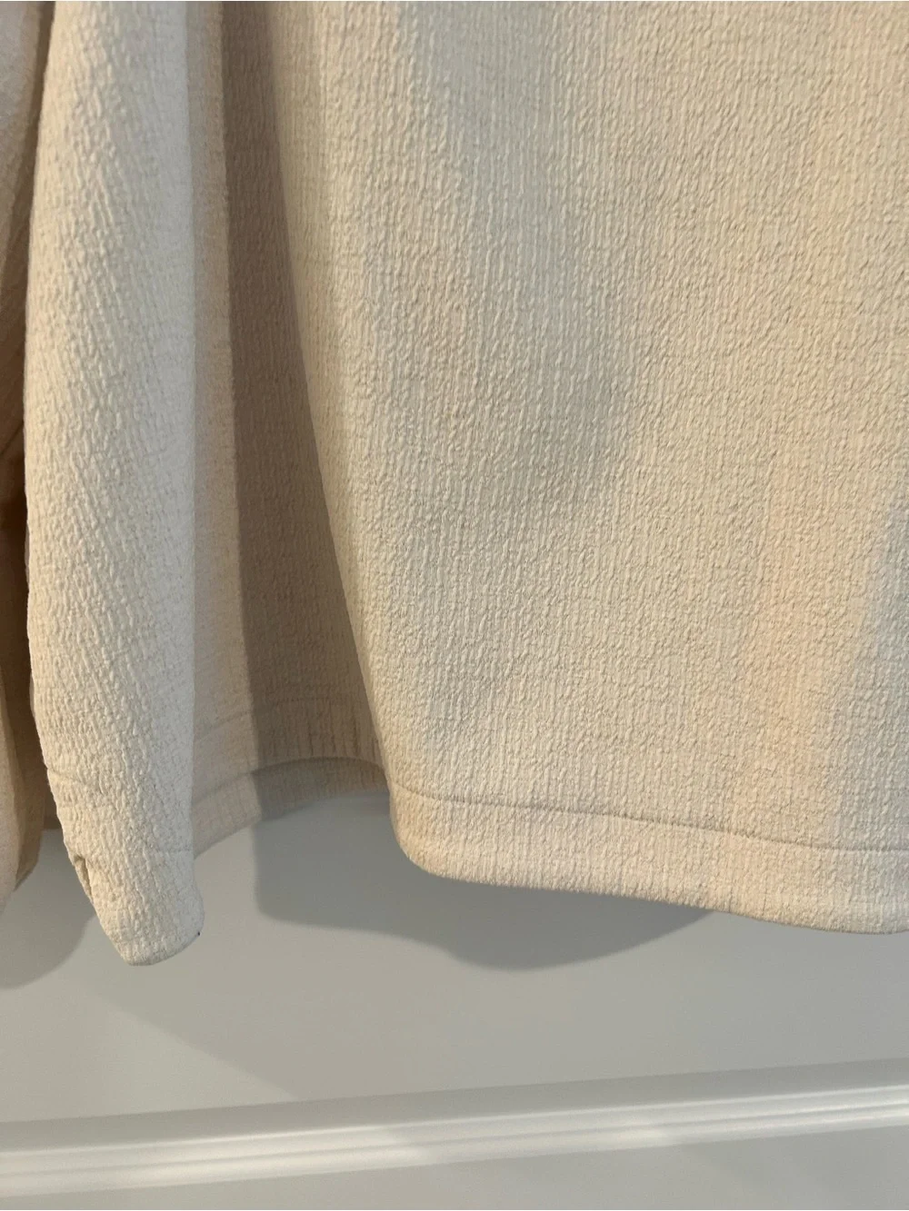Madewell Square Neck Puff Sleeve Top Cream Size XL